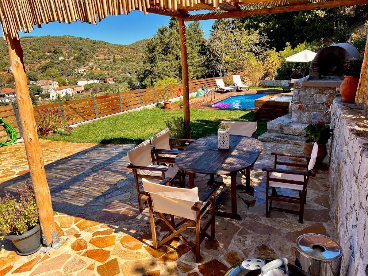Ampelos Cretan Villa - Private Pool & Heated Ozone Jacuzzi Yerolákkos Exteriör bild